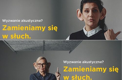 ECOPHON SAINT GOBAIN ROZPOCZYNA GLOBALNĄ KAMPANIĘ ZAMIENIAMY SIĘ W SŁUCH