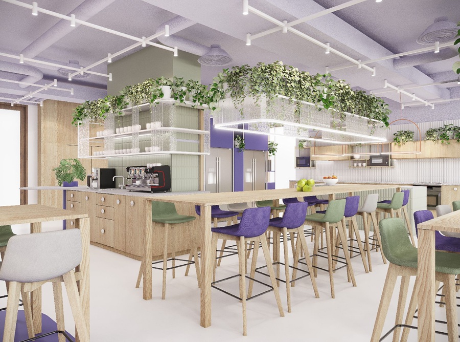 NOWOCZESNE HYBRYDOWE BIURO PROJEKTOWANE Z MYŚLĄ O PRACOWNIKACH