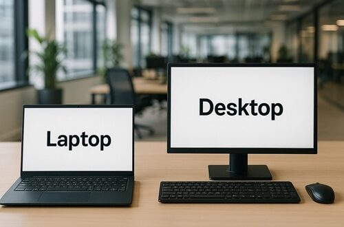 Nowoczesny sprzęt biurowy dla pracy hybrydowej laptop czy desktop
