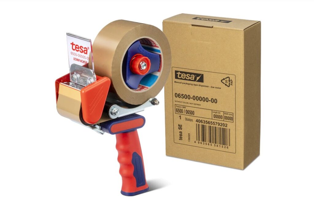 TESA® 6500 LOWNOISE - RĘCZNY DYSPENSER TAŚMY PAKOWEJ O NISKIM POZIOMIE HAŁASU