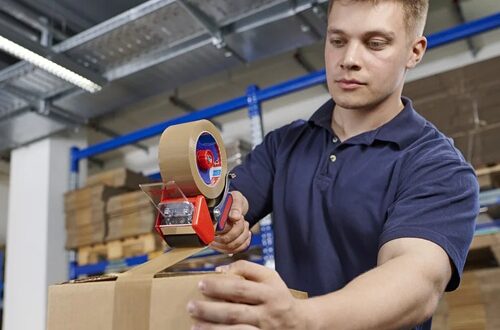 TESA® 6500 LOWNOISE RĘCZNY DYSPENSER TAŚMY PAKOWEJ O NISKIM POZIOMIE HAŁASU